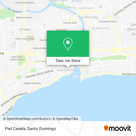 Piel Canela map