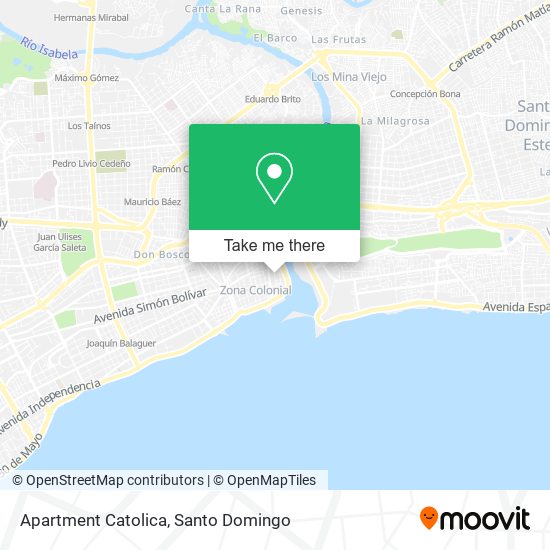 Apartment Catolica map