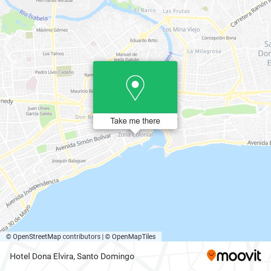 Hotel Dona Elvira map