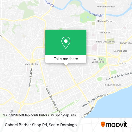 Gabriel Barber Shop Rd map