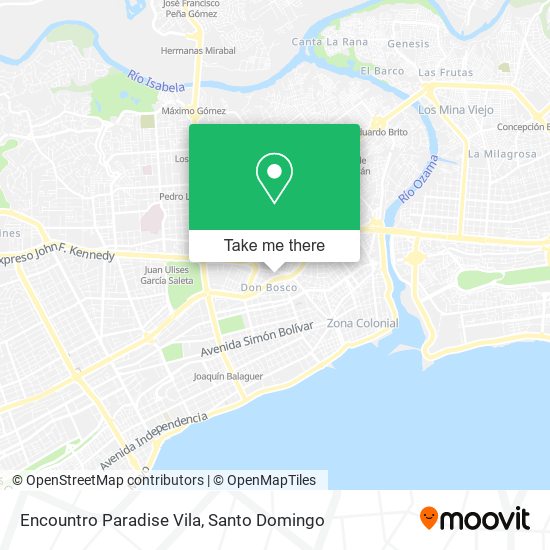 Encountro Paradise Vila map
