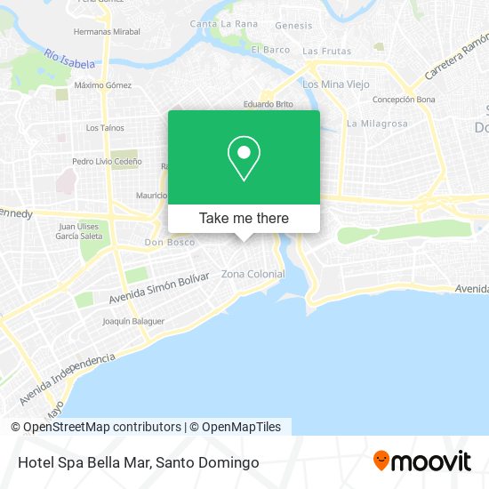 Hotel Spa Bella Mar map