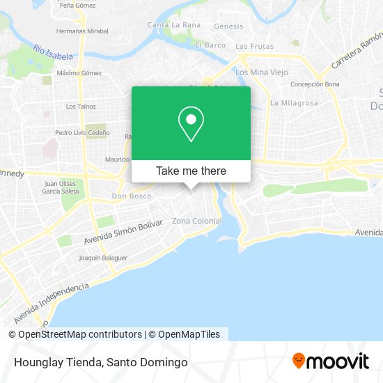 Hounglay Tienda map