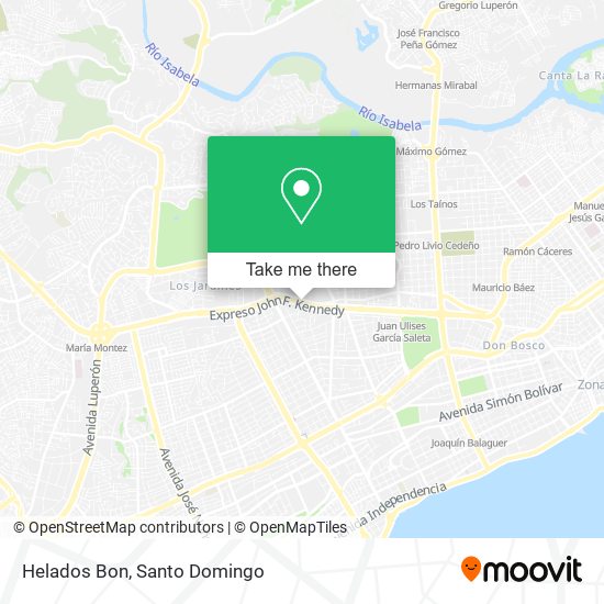 Helados Bon map