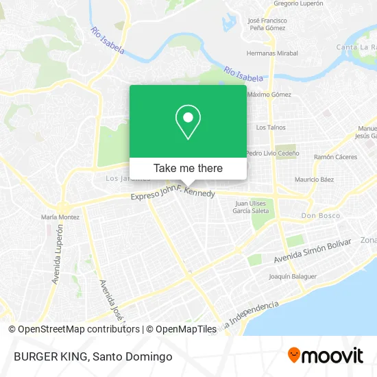 Mapa de BURGER KING