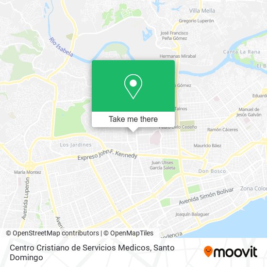 Centro Cristiano de Servicios Medicos map