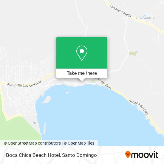 Mapa de Boca Chica Beach Hotel