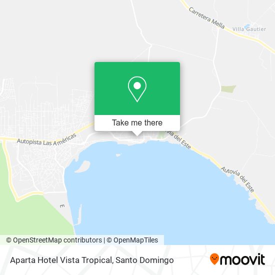 Aparta Hotel Vista Tropical map