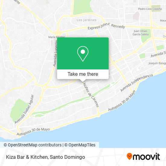 Kiza Bar & Kitchen map