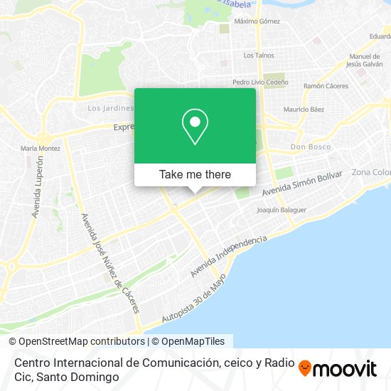 Centro Internacional de Comunicación, ceico y Radio Cic map