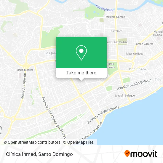 Clínica Inmed map