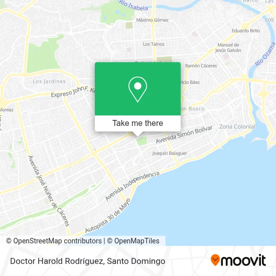 Doctor Harold Rodríguez map