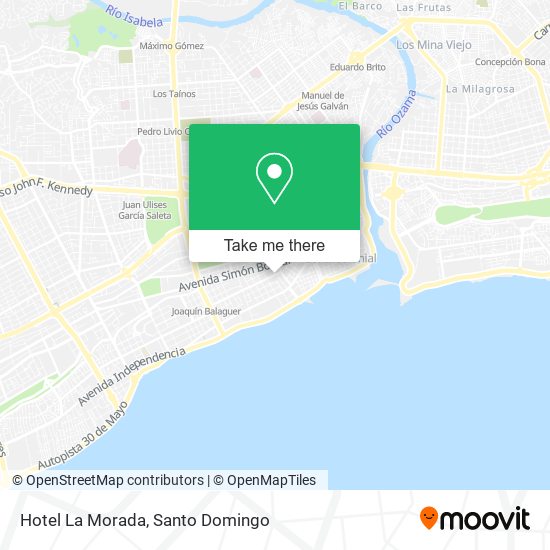 Hotel La Morada map
