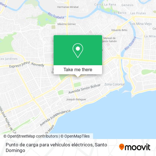 Mapa de Punto de carga para vehículos eléctricos