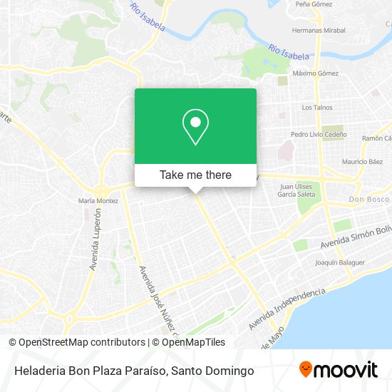 Heladeria Bon Plaza Paraíso map