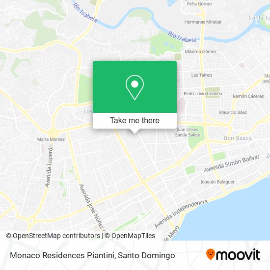 Mapa de Monaco Residences Piantini