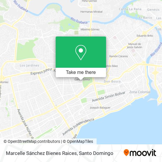 Marcelle Sánchez Bienes Raices map