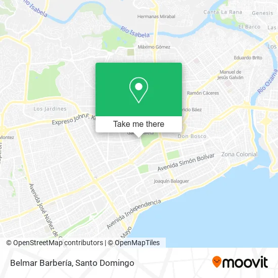 Mapa de Belmar Barbería