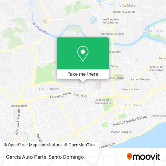 García Auto Parts map