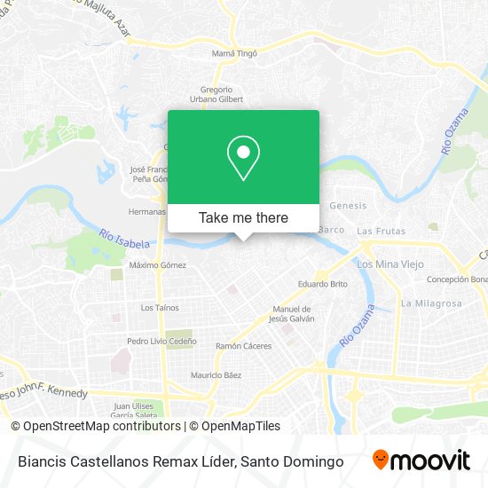 Biancis Castellanos Remax Líder map