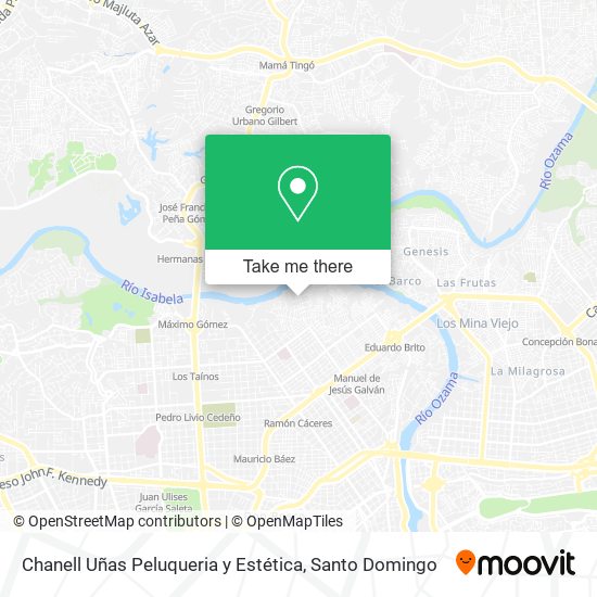 Chanell Uñas Peluqueria y Estética map