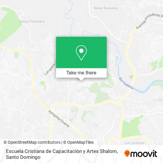 Escuela Cristiana de Capacitación y Artes Shalom map