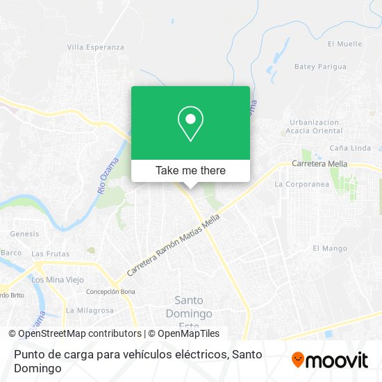 Punto de carga para vehículos eléctricos map