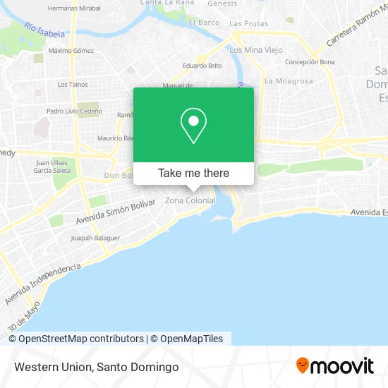 Western Union map