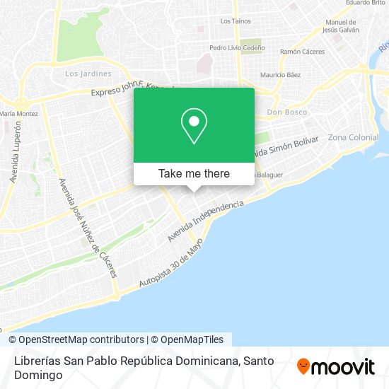 Librerías San Pablo República Dominicana map