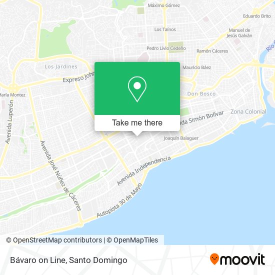 Bávaro on Line map