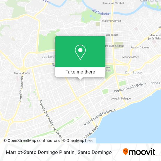 Mapa de Marriot-Santo Domingo Piantini