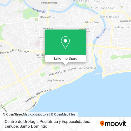 Centro de Urología Pediátrica y Especialidades, cenupe map