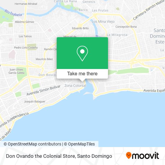 Don Ovando the Colonial Store map