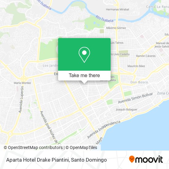 Aparta Hotel Drake Piantini map