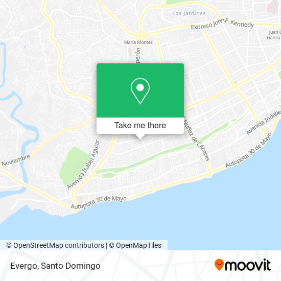 Mapa de Evergo