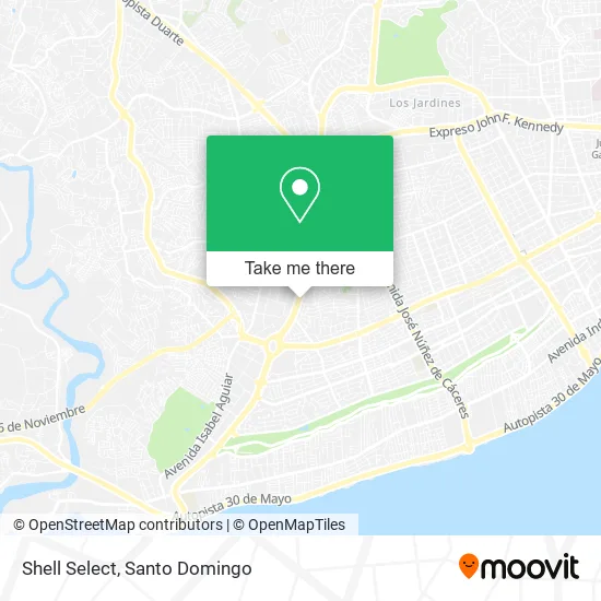 Mapa de Shell Select