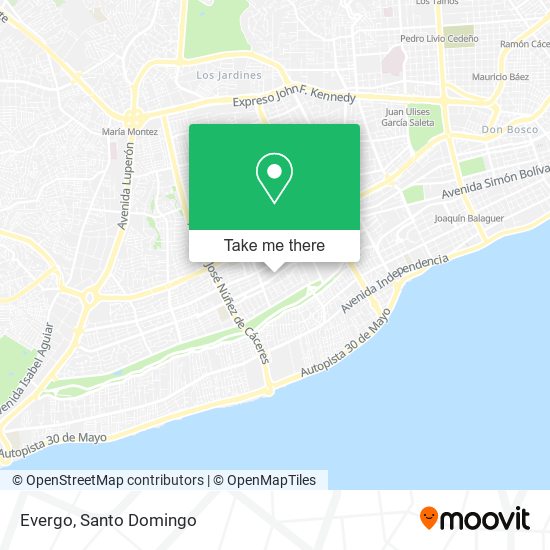 Mapa de Evergo