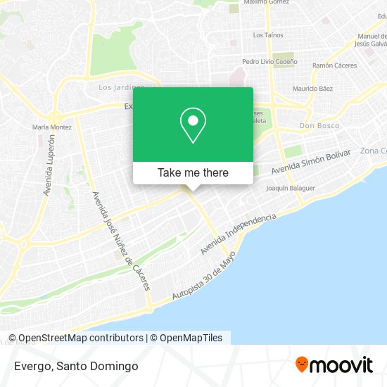 Mapa de Evergo