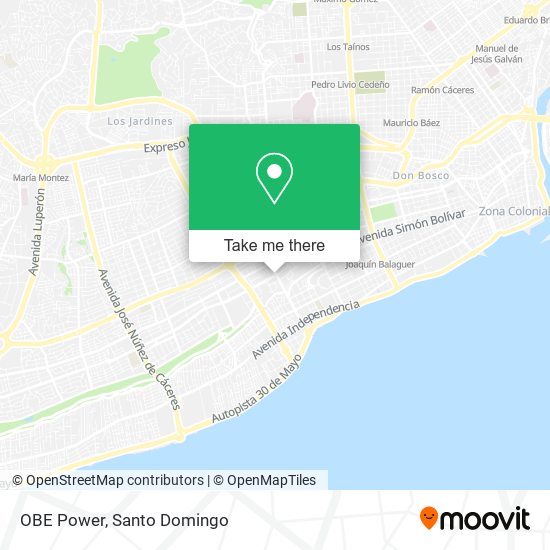Mapa de OBE Power