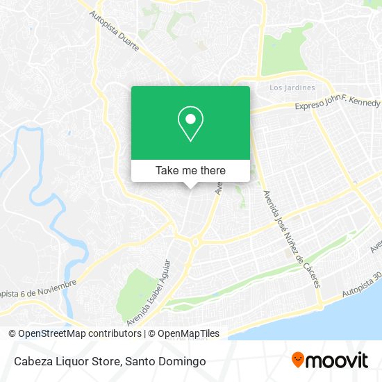 Cabeza Liquor Store map