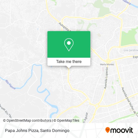 Mapa de Papa Johns Pizza
