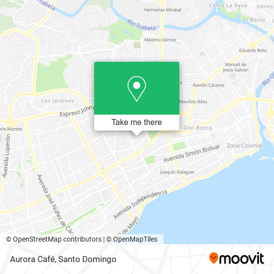 Aurora Café map