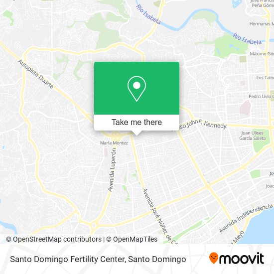 Santo Domingo Fertility Center map