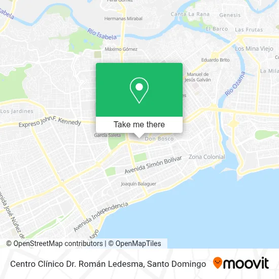 Mapa de Centro Clínico Dr. Román Ledesma