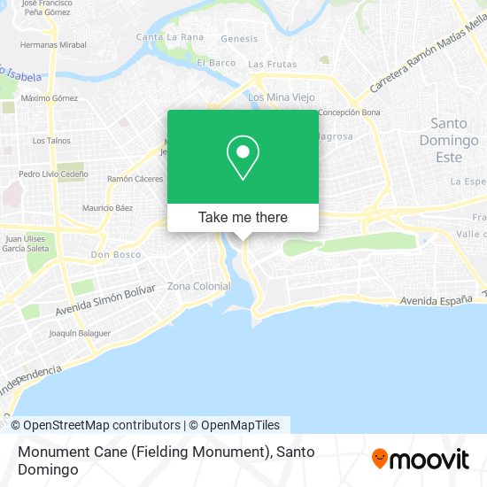 Monument Cane (Fielding Monument) map