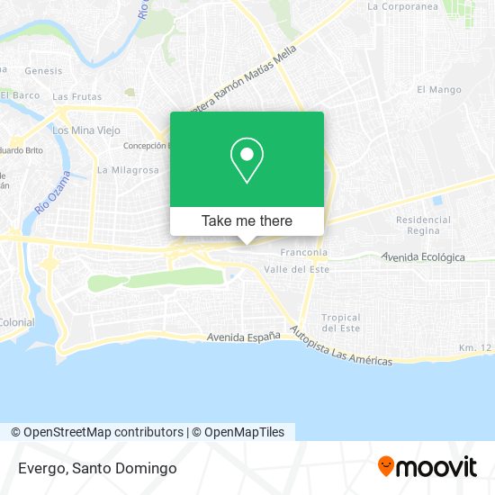 Mapa de Evergo