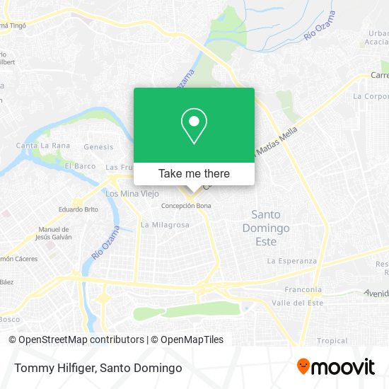 Mapa de Tommy Hilfiger