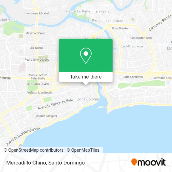 Mercadillo Chino map