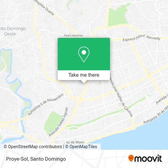 Proye-Sol map