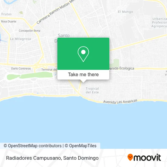 Radiadores Campusano map